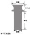 画像2: ツバ付き花立 59L　高級 (2)