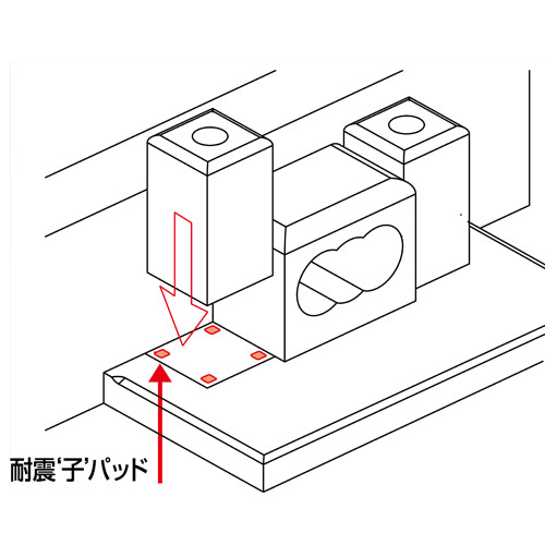 画像2: 耐震"子″パッド（墓装品用耐震パッド）